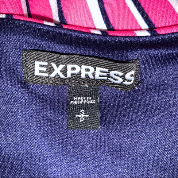 Express Crop Top Geo Strappy Shirt Women’s Size Small - Picture 4 of 9